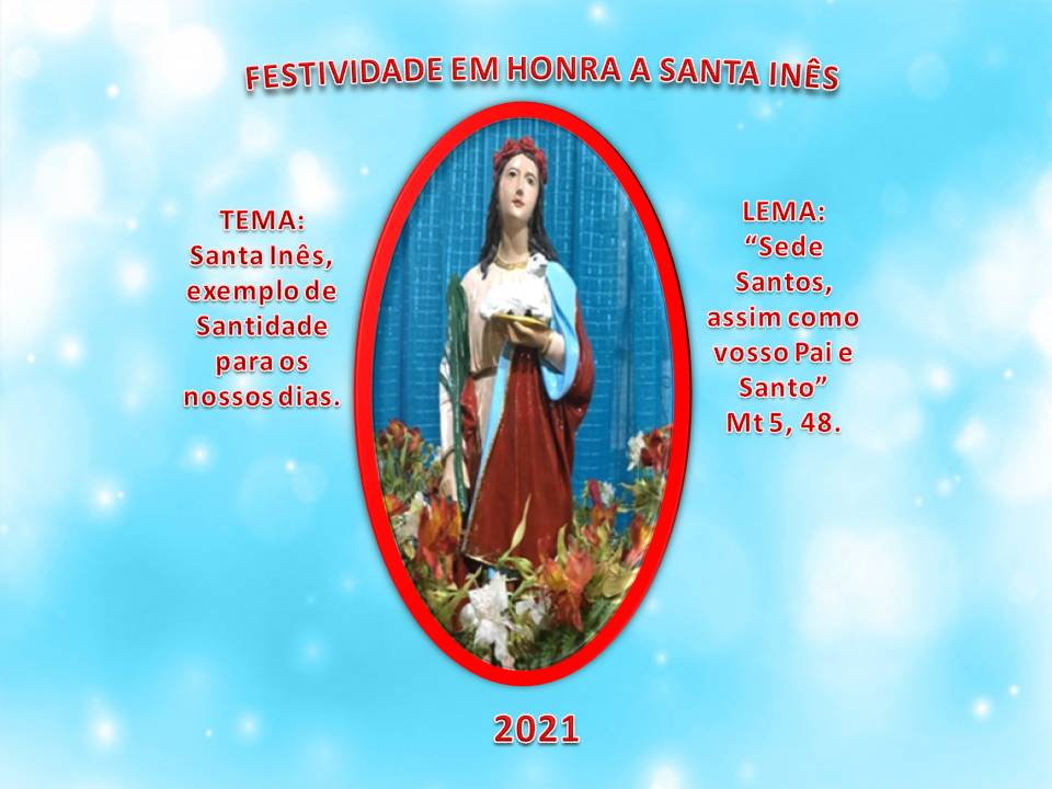 Banner Santa Inês - paroquia